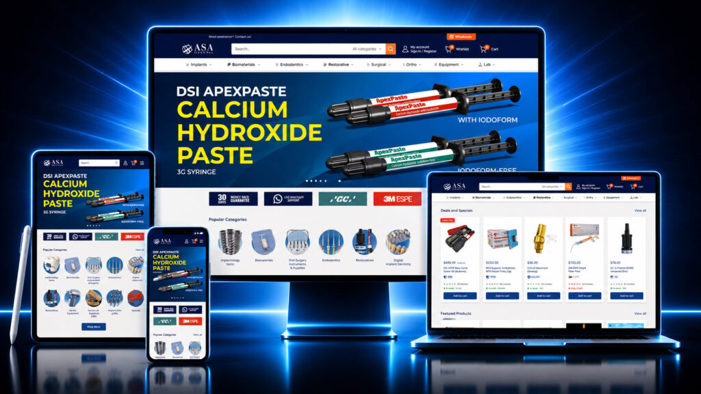 ASA Dental Supplies website by DGVAS