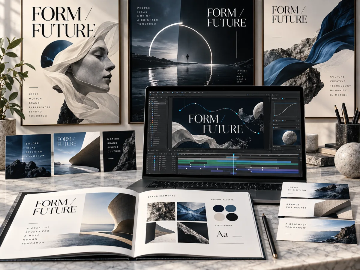 Conceptual motion design illustration, not actual client results